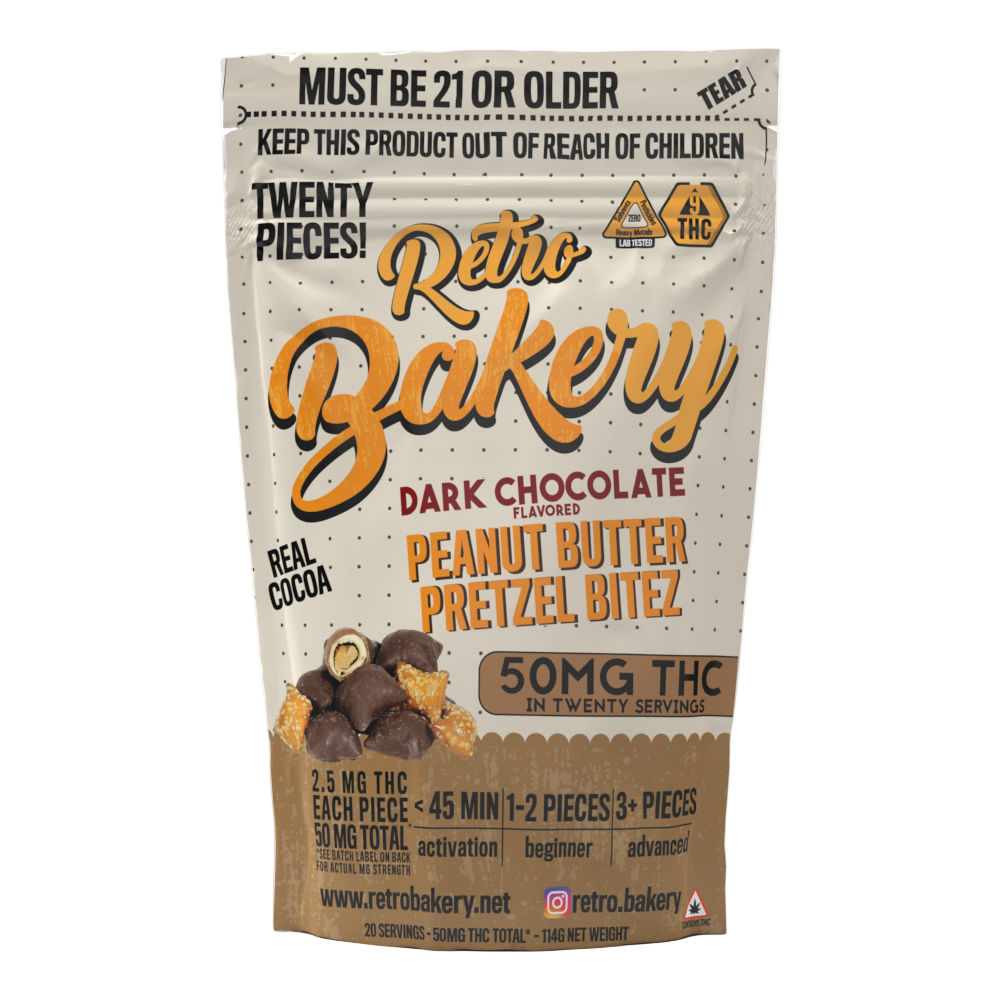 Dark Chocolate Covered Peanut Butter Pretzel Bites